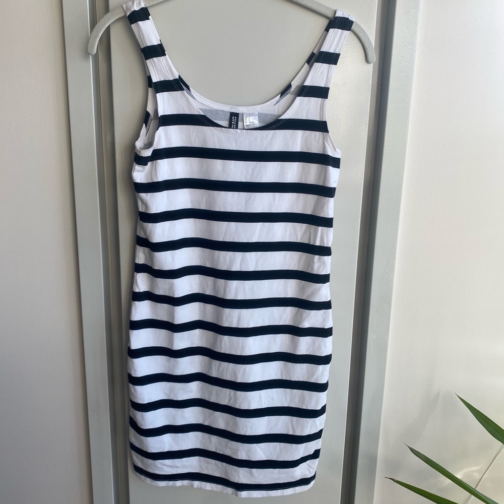 Striped mini dress